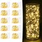 10-Pack 7FT Battery-Operated Fairy Lights – 20 LED Warm White Twinkle String Lights on Flexible Copper Wire, Firefly Lights for Mason Jars, DIY Crafts, Weddings, Christmas & Party Décor